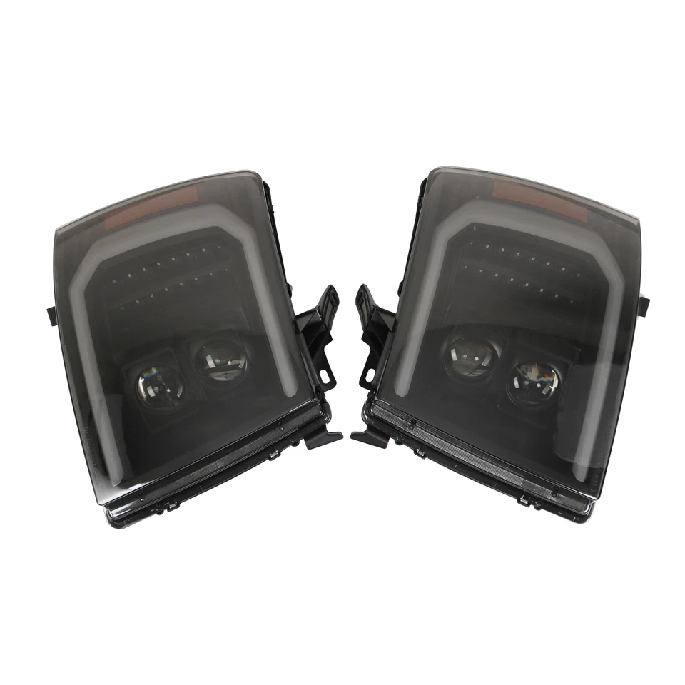 Proyector de barra LED negros de faros para GMC Yukon y Yukon XL 1500/2500 2007-2014 Foto 4 de 4