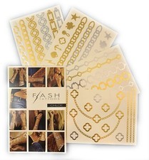 Chloe By Flash Tattoo, Elegant Jewelry Inspired, Metallic Temporary Waterproof