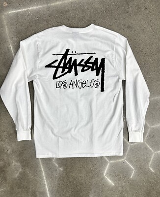 トップス Stussy Los Angeles LONG SLEEVE SHIRT Stussy Long Sleeve Los Angeles Tee Size Medium | eBay