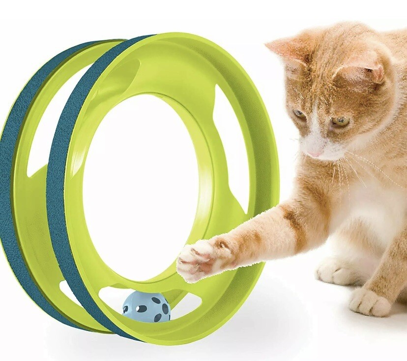 Interactive Toys For Cat Catnip Chaser Tower Ring Chase Track All Breed