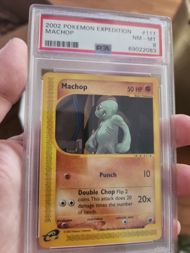 Machop graded PSA 8 for sale on eBay