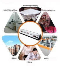 Laminator Hot/Cold RollerThermal Laminating Machine Fast Warm Photo Film Pouch