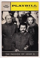 Luther Adler "PASSION OF JOSEF D." Peter Falk 1964 FLOP Opening Night Playbill