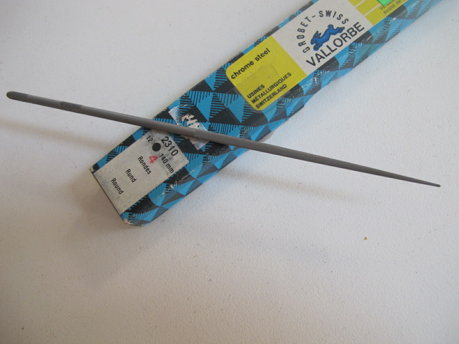 Grobet Vallorbe UMV Swiss ROUND NEEDLE File 140180MM cut00,1,2,3,4