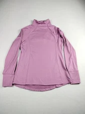 Layer8 1/4 Zip Women's Medium Pink Qwick-Dry Athletic Athleisure Activewear
