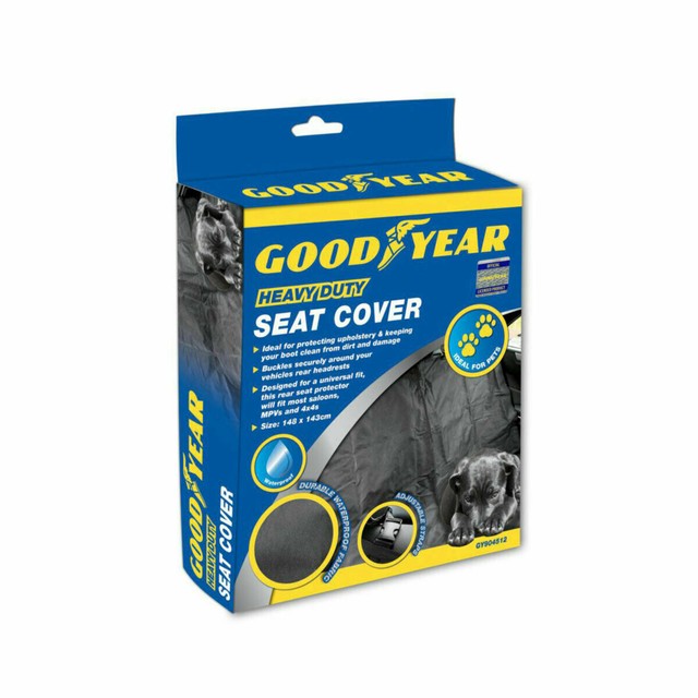 Goodyear 904512 Universal Heavy Duty Waterproof Rear Car Seat Cover for