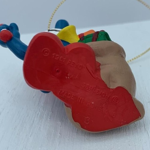 Smurfs 51903 Christmas Ornament Schleich Peyo Papa Smurf Santa Sack & Hat 1981 - Picture 5 of 6