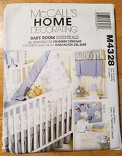 McCall's Sewing Pattern 4328 Home Decorating Baby Room Essentials