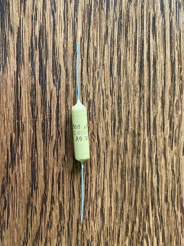 NOS Vintage Mullard .068 uf 400v Mustard Capacitor Guaranteed (Qty Available) - Picture 4 of 10