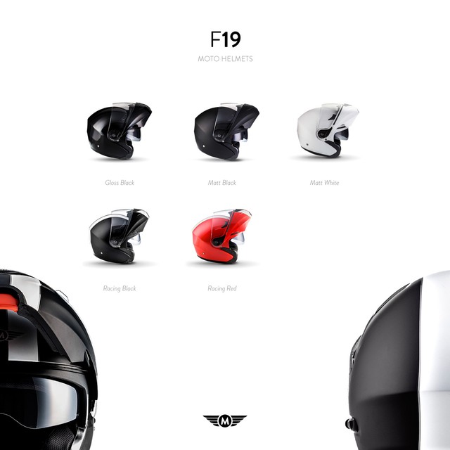 ⛑ MOTO F19 CASCO DA MOTOCICLETTA ⸺ MODULARE FLIP-UP INTEGRALE HELMET ⸺ XS XL