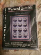 Vintage Weekend Quilt Kit, Country Baskets