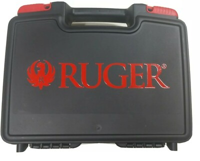 #ad #ad Ruger Lockable Pistol Case Fits Most Handguns Hard Plastic w Foam 12 x 9 x 3.75 $28.49