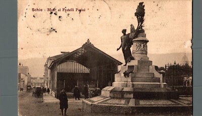 Vicenza Schio Monument F.lli Pasini, gnawed edge F. small shipped