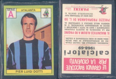R@RA SOCCER FIGURE PANINI 1968/69-ATALANTA,DOTTI-NEW, PERFECT