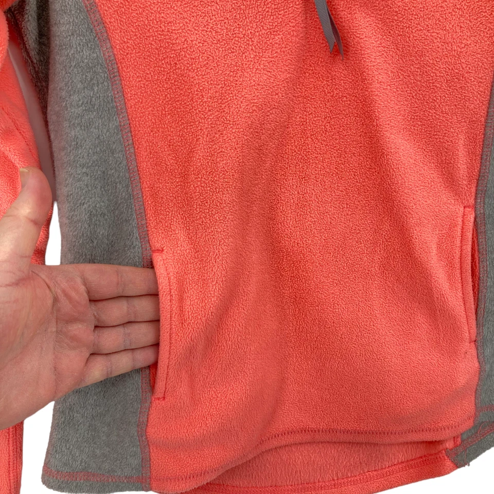 SO Pullover Mujer Rosa Naranja y Gris Polar Manga Larga 1/4 Cremallera Talla M Foto 2 de 4