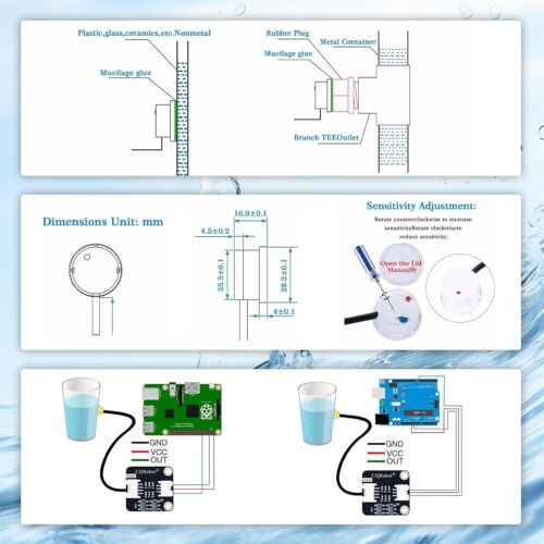 Non-Contact Liquid Level Sensor for Arduino & Raspberry Pi - Versatile Solution - Picture 6 of 12