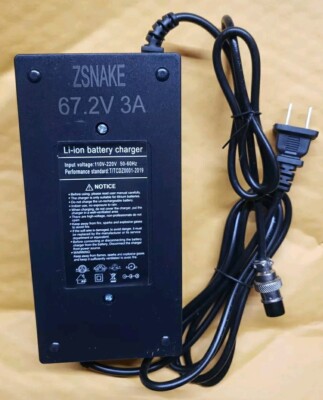 🔥smart fast battery Charger 60v 3a for ZSNAKE 5600w Electric