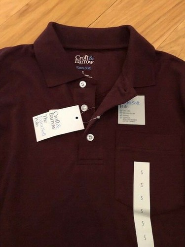 Croft & Barrow Herren The Extra Soft Polo Midnight Jam Langarm Tasche Größe: S - Bild 7 von 9