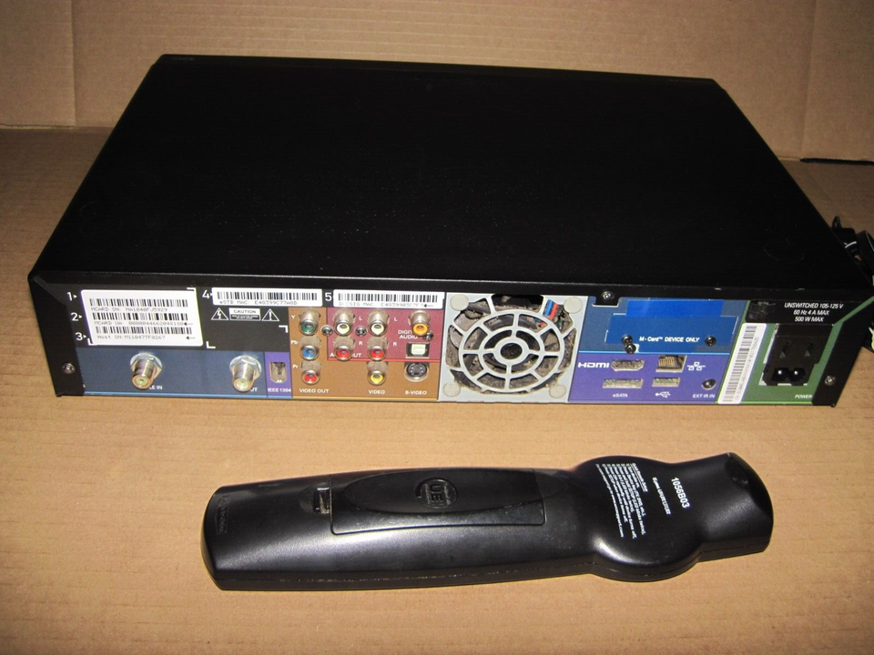 Motorola DCX3400M Cable Box/DVR & Remote HDMI/HD TV Dual Tuner 500GB