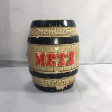 Vintage Metz Brewing Co Beer Barrel Keg Bank No Cork Omaha Nebraska