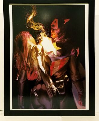 Captain America Vampire by Gerald Parel 9x12 FRAMED Art Print Marvel Comics Post