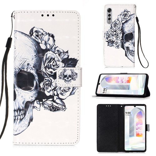 For LG G8 ThinQ Stylo 4 Plus 3D Pattern PU Leather Flip Wallet Case Phone Cover - Picture 14 of 24