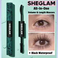 New! SHEGLAM ALL-IN-ONE Volume & Length WATERPROOF BLACK Mascara