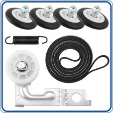 4581EL2002C Dryer Drum Roller Wheel and Shaft Pack of 4 For LG 4581EL2002H US