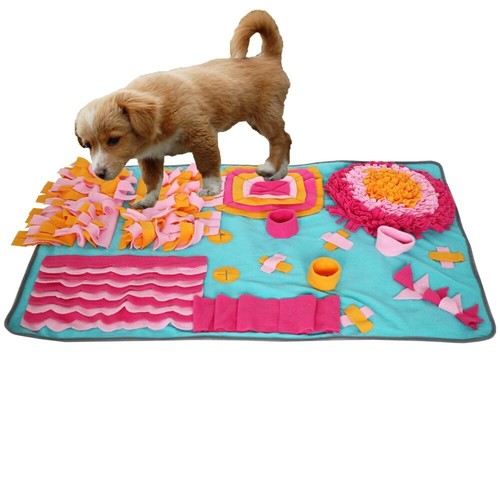 Pet Dog Snuffle Mat Nose Smell Training Sniffing Pad Dog Puzzle Toy - Picture 3 of 18