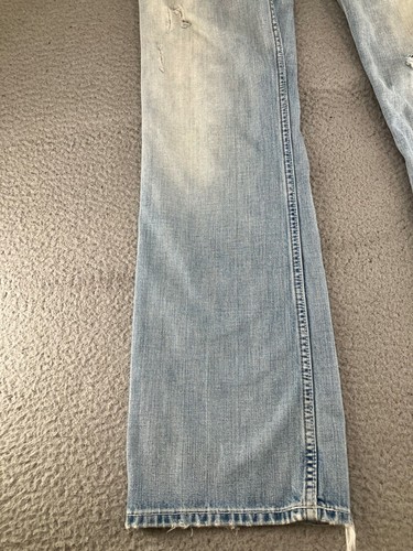 BKE Justin Jeans Herren 30x31,5 Blau Light Wash Distressed Relaxed Bootcut Cowboy - Bild 5 von 20