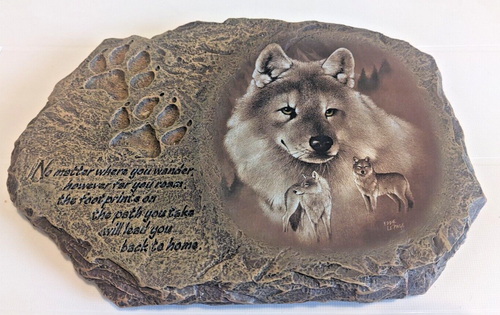 Bradford Exchange Trail Of The Wolf Collection Wall Plaque Wilderness Path