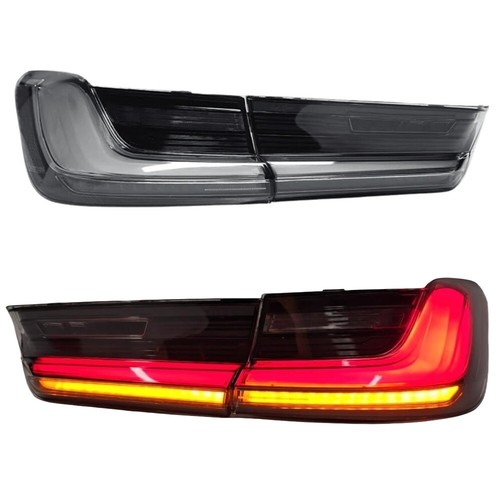 Smoked White LED Tail Lights For BMW 3 Series G20 G80 M3 2019-2025 Rear Lights - Picture 12 of 12