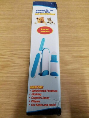 Okeri Pet Fur and Remover Brush With Self-Cleaning Base UR