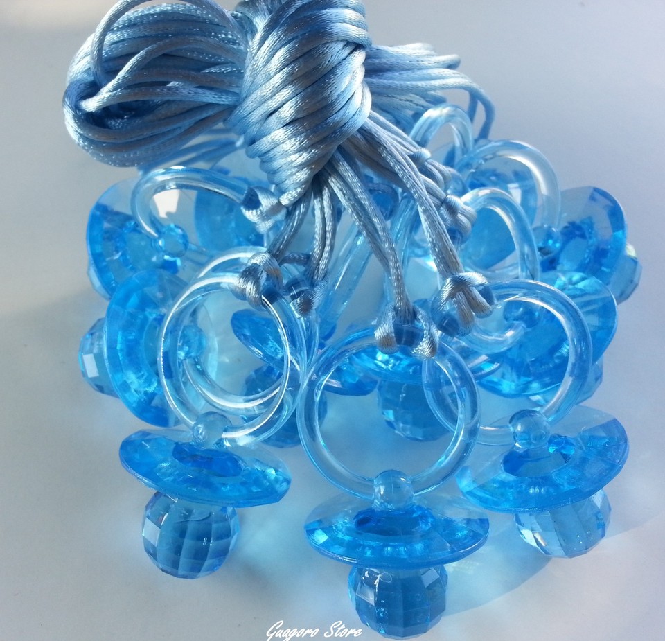 Large Fancy Pacifier Necklaces Baby Shower Game Favors Prizes Decor U ...