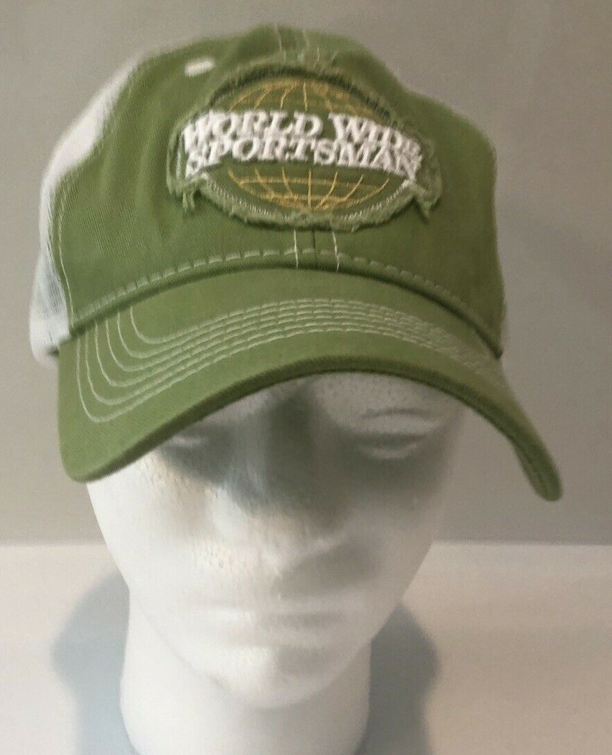 World Wide Sportsman Hat Cap Mesh Strapback Trucker Green Adjustable eBay