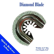 Diamond Blade Oscillating Multi Tool For Grout Line Cutting Quick Release
