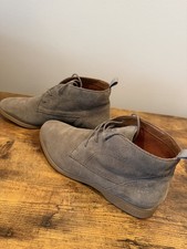 Franco Sarto Gray Suede Palazzo Chukka Ankle ...