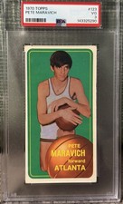 1970-71 Topps Pete Maravich Rookie Card HOF Legend #123 PSA 3 Atlanta Hawks. rookie card picture