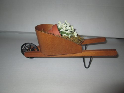 Byers Choice Accessory Mini Gardening Wheelbarrow of Harvest Flowers