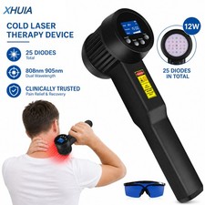 LLLT Cold Laser Therapy Device 12W 905nm 808nm for Muscle Joint Back Pain Relief