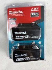 Makita 6.0Ah 18V Lithium-Ion Battery 2 Pack BL1860B2 