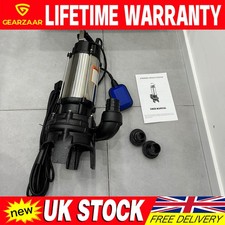 Submersible Sewage Pump Effluent Dirty Water Pond 500L/min Heavy Duty w/ Grinder
