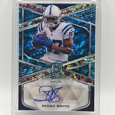 Panini Spectra 2024 Reggie Wayne Colts Celestial Prizm Auto SIG-RWE /75