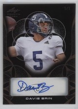 2024 Leaf Trinity Clear Black Version Bronze 1/1 Davis Brin #CA-DB1 Auto 12l9