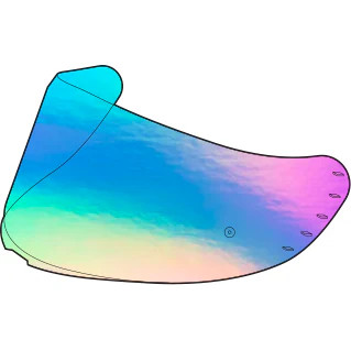 MT Atom 2 SV 22.06 MT-V-35 DKS512 Motorcycle Helmet Visor Iridium Rainbow