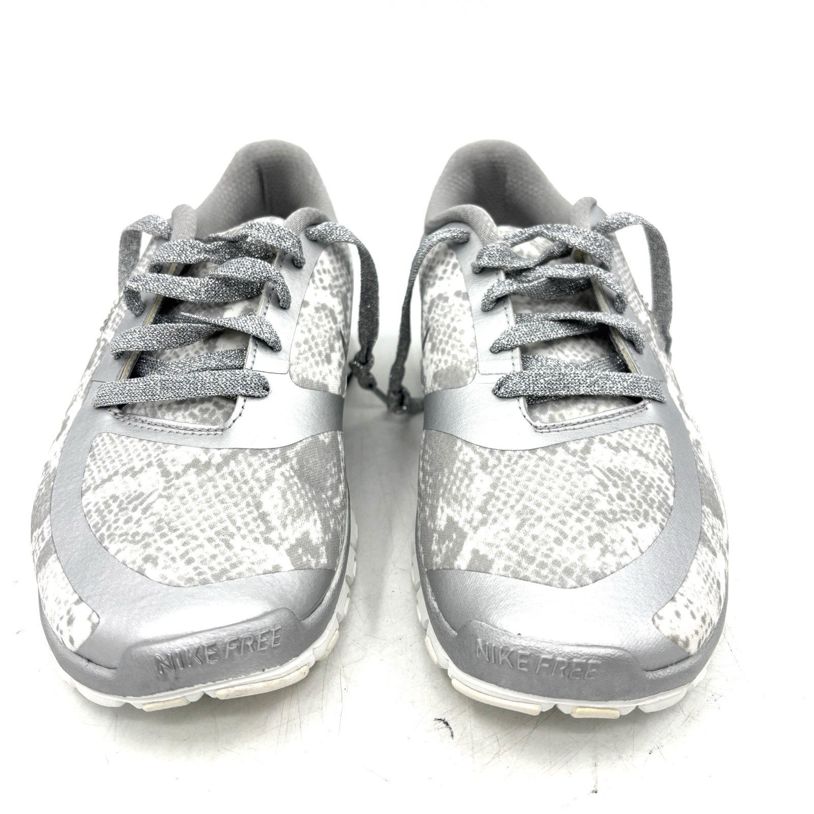 Nike Free 5.0 Silver Python Snake Print Shoe 6951… - image 2