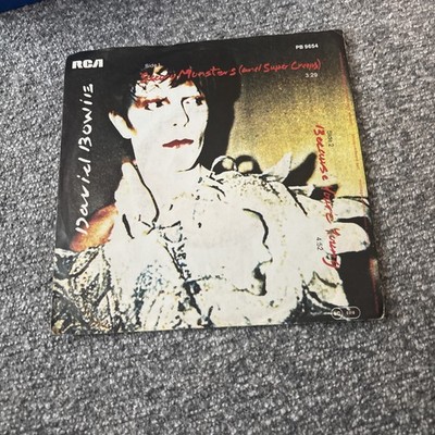 DAVID BOWIE 7'' SINGLE - SCARY MONSTERS / BECAUSE YOUNG / PB 9654 PRESS in MINT