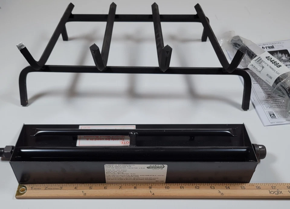 Sistema de quemadores Peterson Real Fyre G45-18/20 gas natural nuevo sin caja Foto 3 de 4