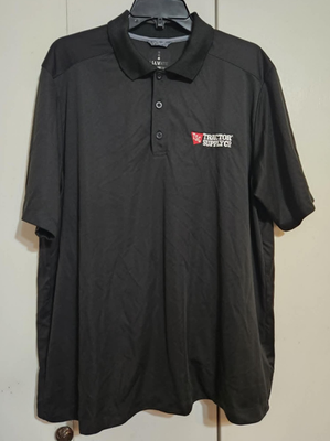 #ad #ad Tractor Supply Co Men#x27;s XL Black Polo Shirt Elevate Short Sleeve TSC Employee $12.99
