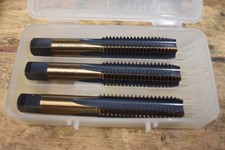 3 pc Tap Set 5/8-11 UNC 4 Fl Bottoming Plug Tape Steel